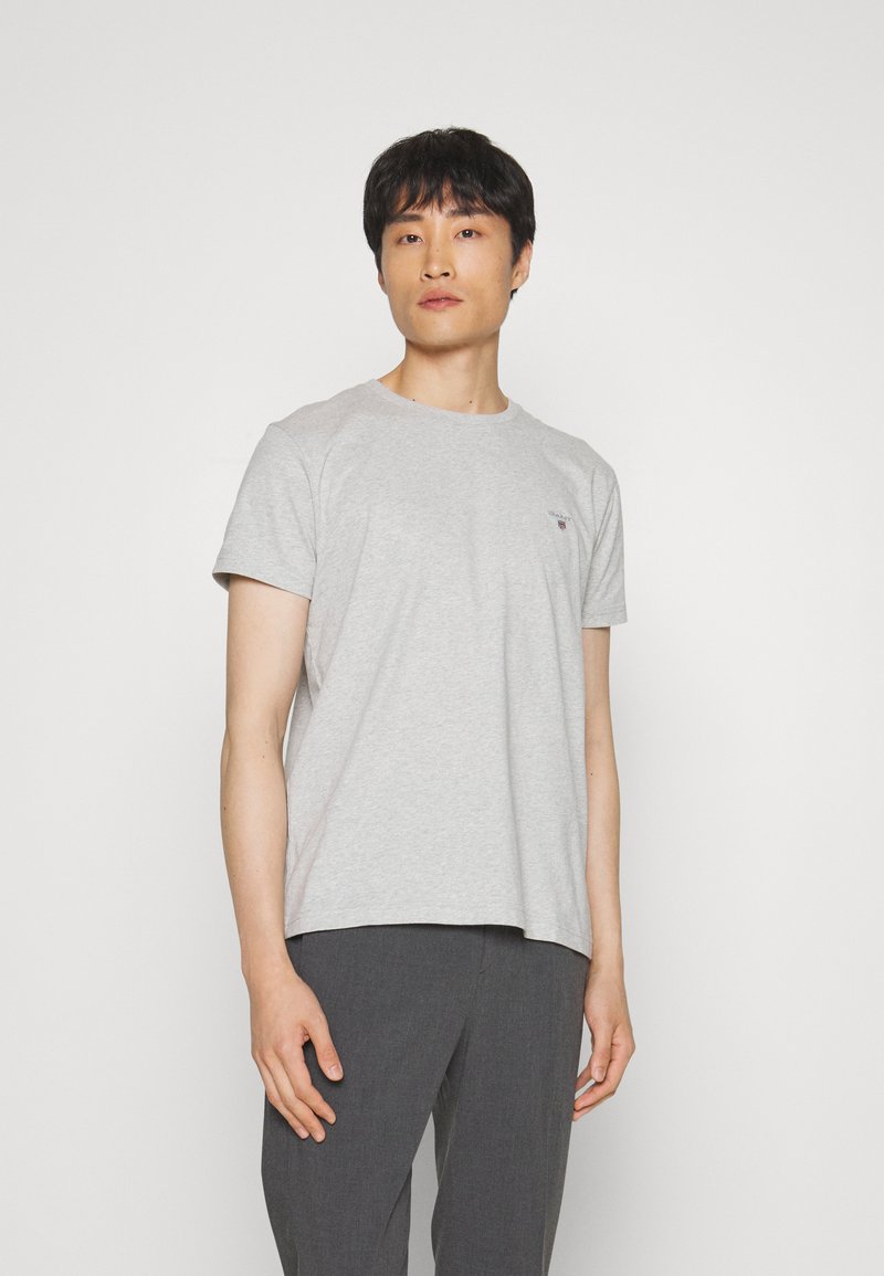 GANT - ORIGINAL - Základné tričko - light grey melange, Zväčšiť