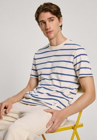 Pepe Jeans ALESSANDRO - Apdrukāts T-krekls - ivory white