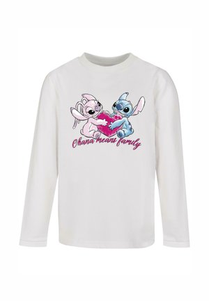 LILO AND STITCH - OHANA HEART - Long sleeved top - white