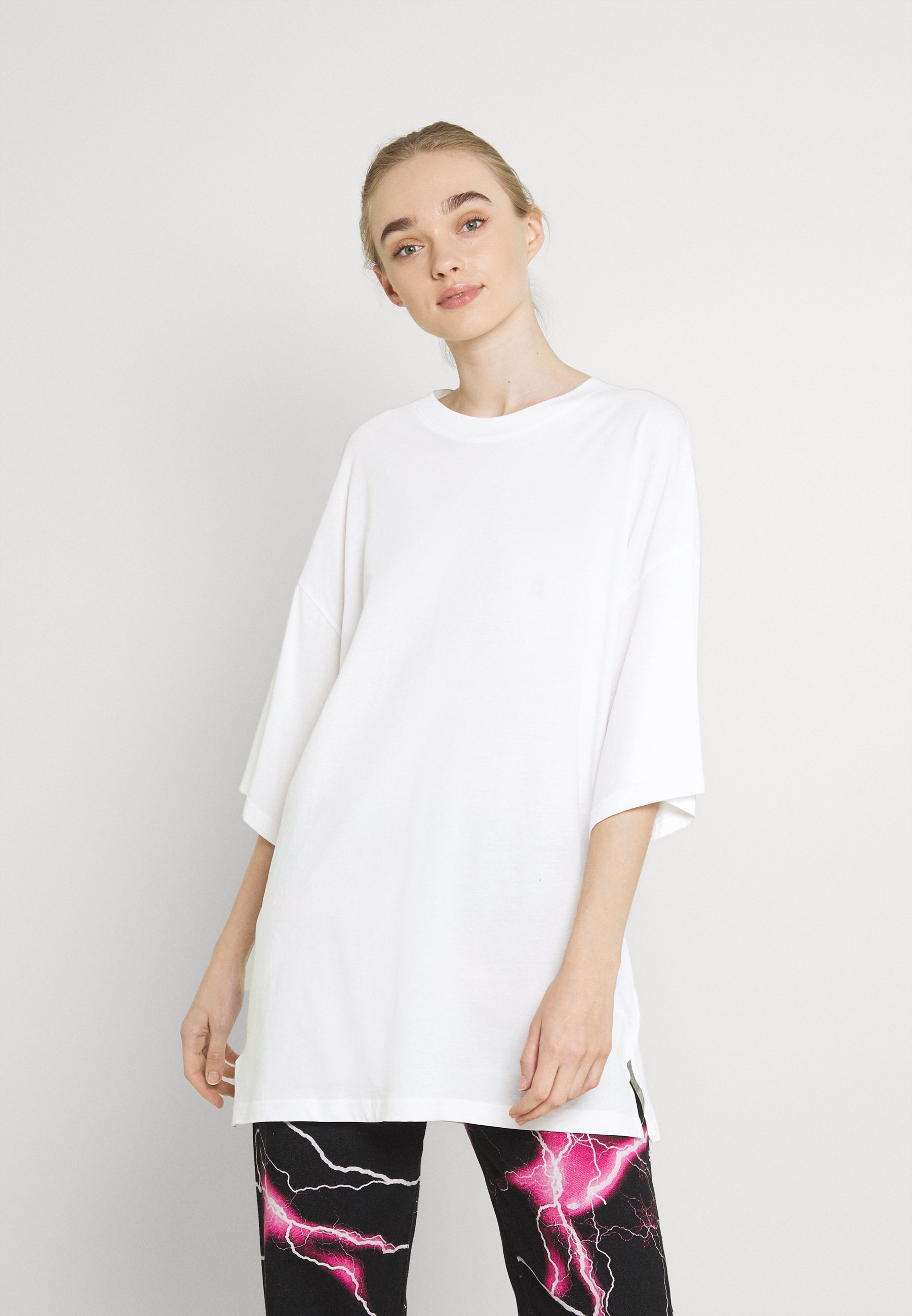 Monki Basic T-shirt - white light/white 