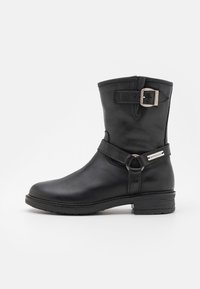 BOOTS CON FIBBIE - Kaubojiški / motociklininko stiliaus aulinukai - nero
