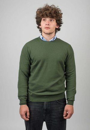 CREW NECK - Stickad tröja - verde khaki