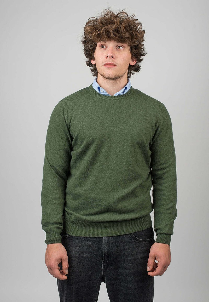 Dalle Piane Cashmere CREW NECK - Jumper - verde khaki