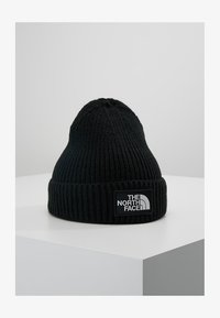 The North Face - LOGO BOX CUFFED BEANIE UNISEX - Pletena kapa - black Miniaturna slika 1