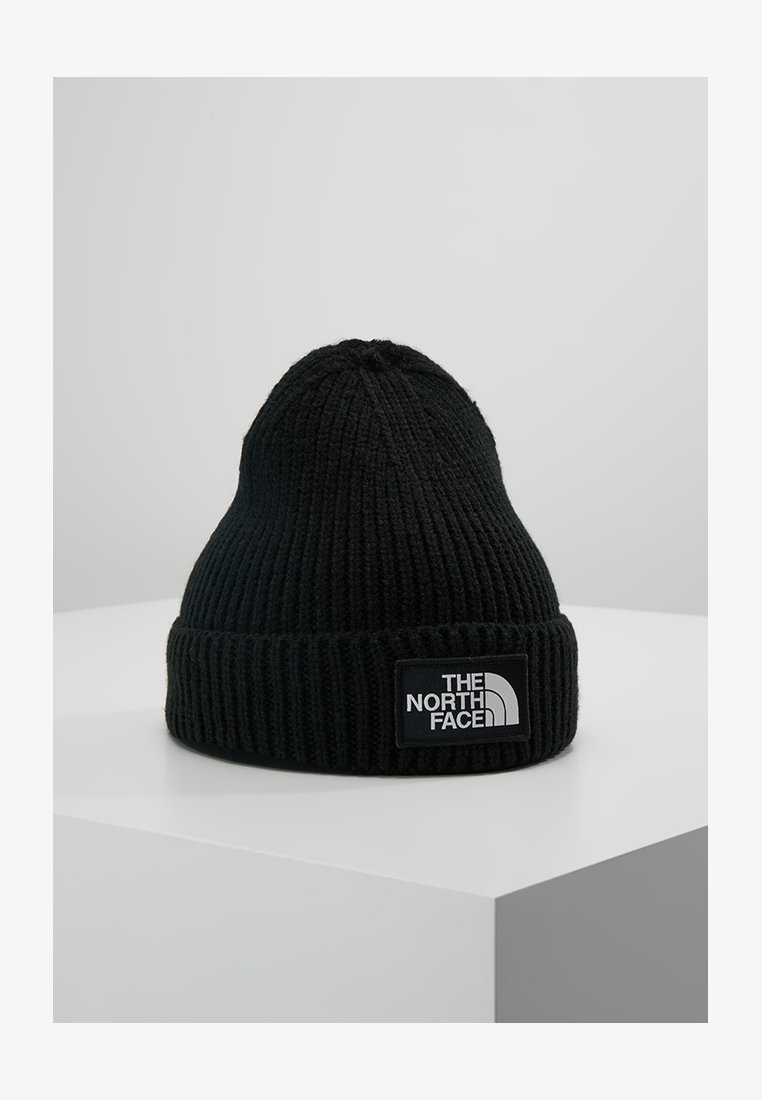 The North Face - LOGO BOX CUFFED BEANIE UNISEX - Bonnet - black, Agrandir