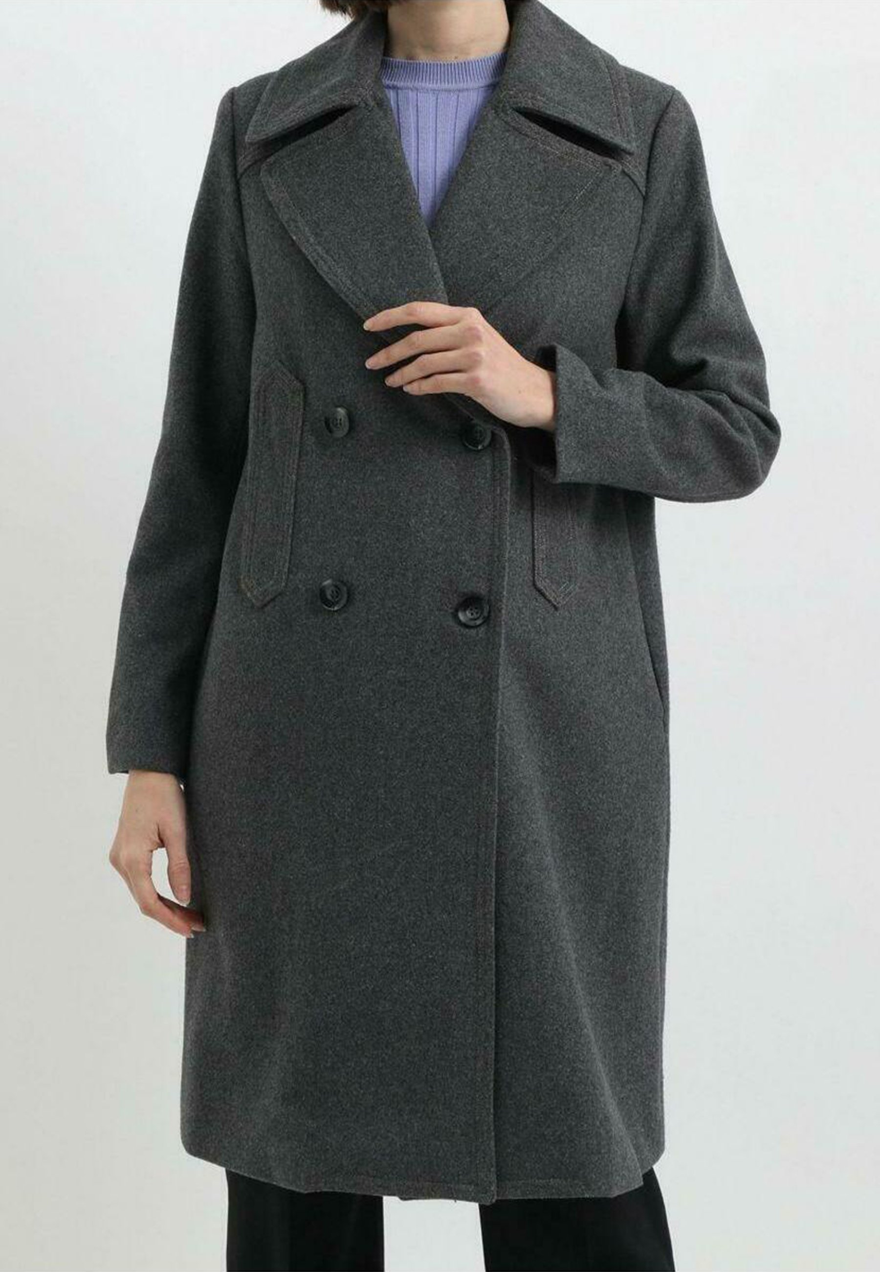 SENSE DE PAÑO CON COSTURAS EN CONTRASTE - - gris - Zalando.es