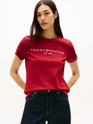 Tommy Hilfiger LOGO - Tricou cu imprimeu - regatta red
