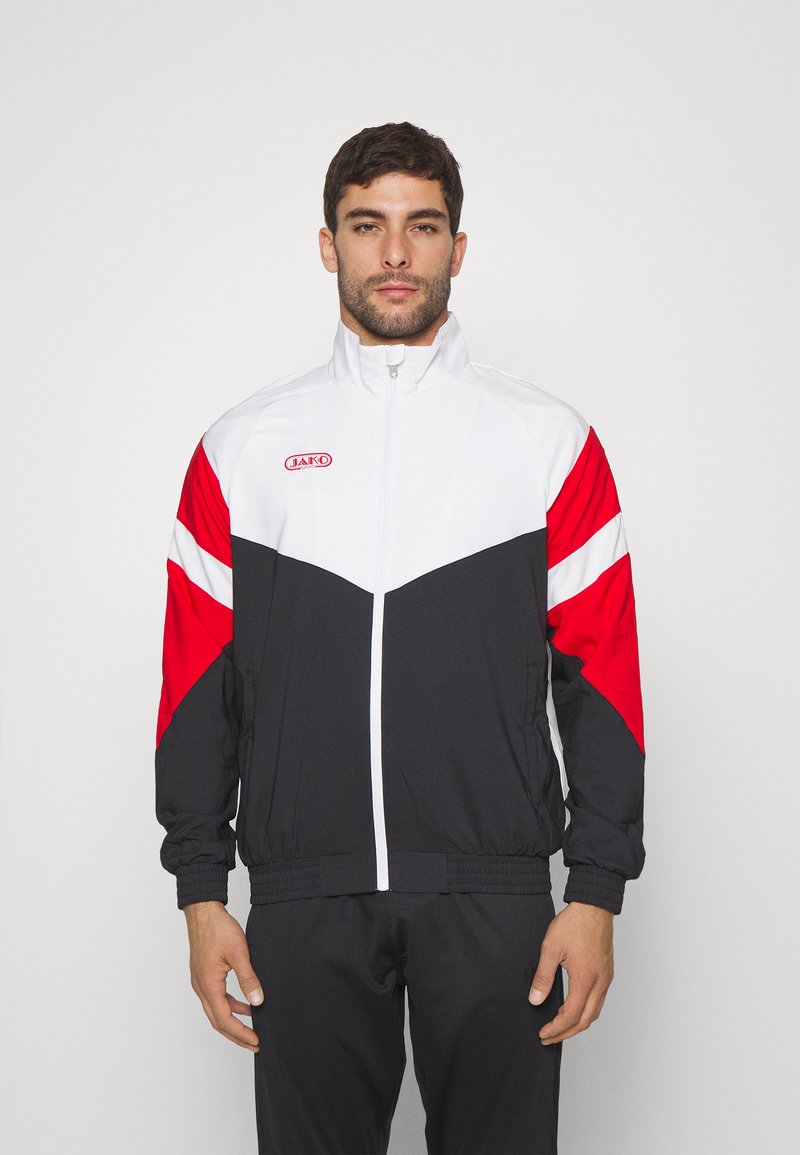 JAKO - FREIZEITJACKE RETRO - Trainingsjacke - schwarz/weiß/rot, Vergrößern