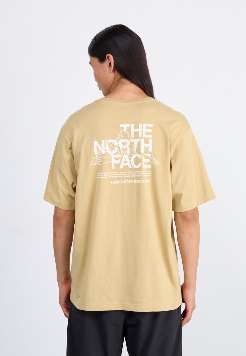 The North Face RELAXED MOUNTAIN SKETCH - Camiseta estampada - khaki stone