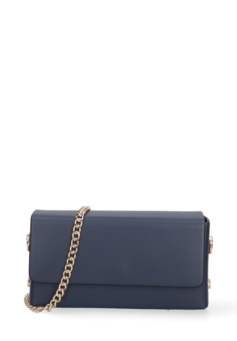 Borsa Pochette Blu Lucida Borsa Bianca Donna Pochette Vernice