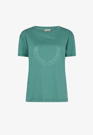 CANE O-SS GLITTER - Print T-shirt - blue spruce
