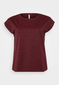 CARMOSTER GLITTER - Print T-shirt - chocolate truffle