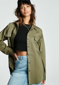 Next Užsagstoma palaidinė - khaki green