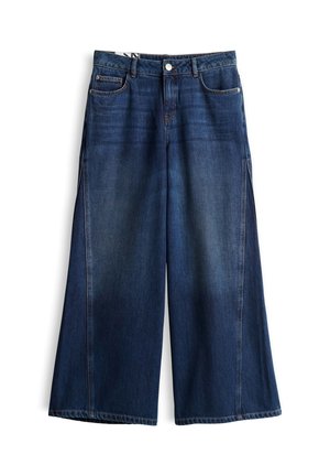 OPUS, LOW RISE SEHR WEITER BEINVERLAUF - Jeans a zampa - dark blue
