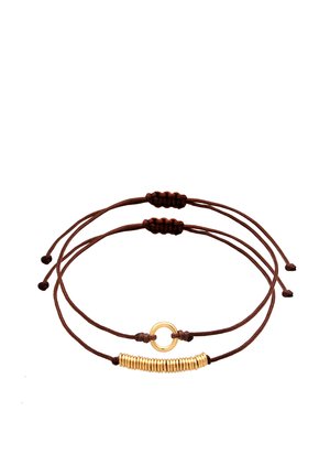 2 PACK KNOTTED - Armband - braun