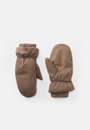 SLOGEN BUBBLE MITTENS UNISEX - Mittens - taupe