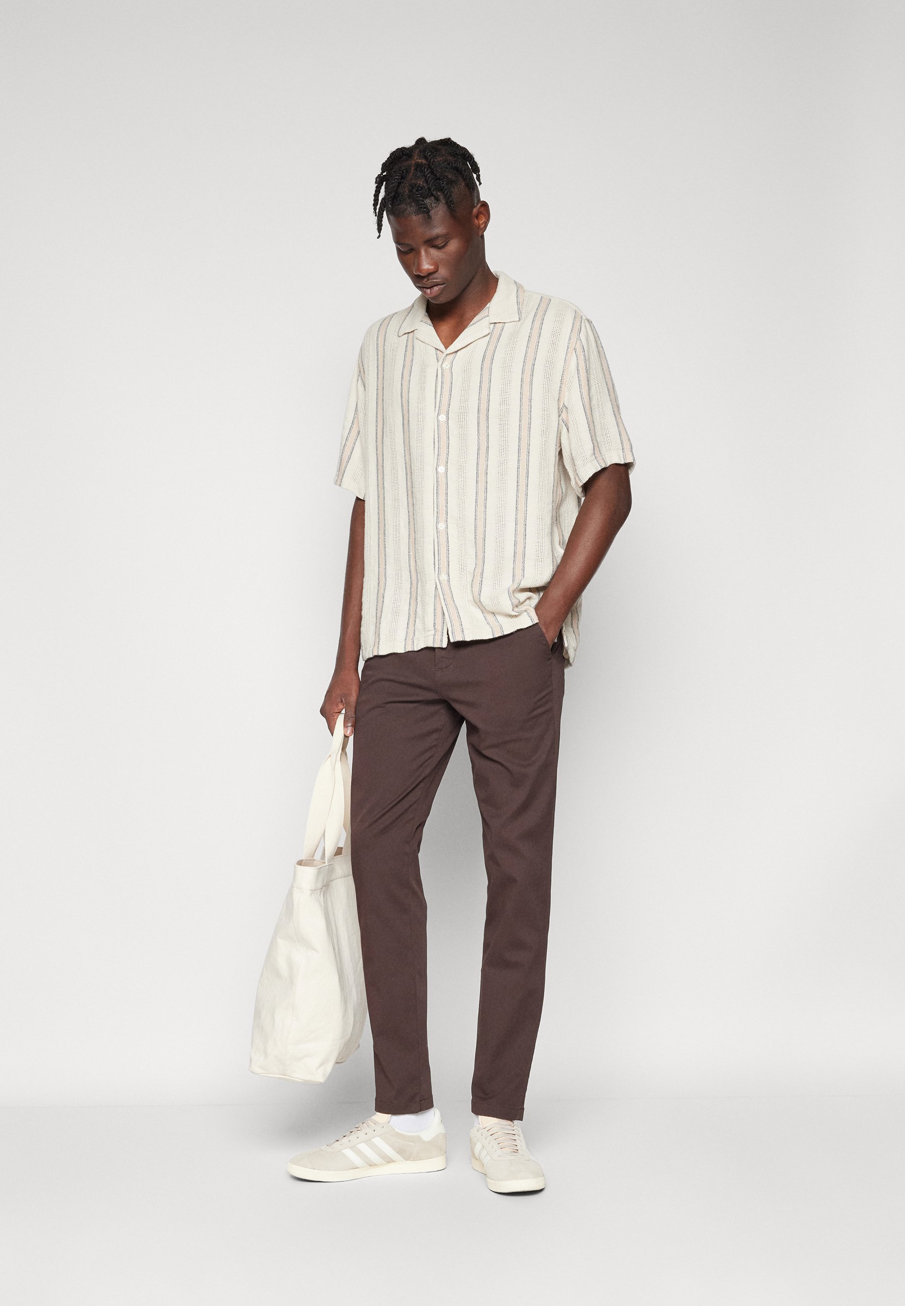 Selected SLH175-SLIM NEW MILES FLEX PANT NOOS - Chinos - chocolate