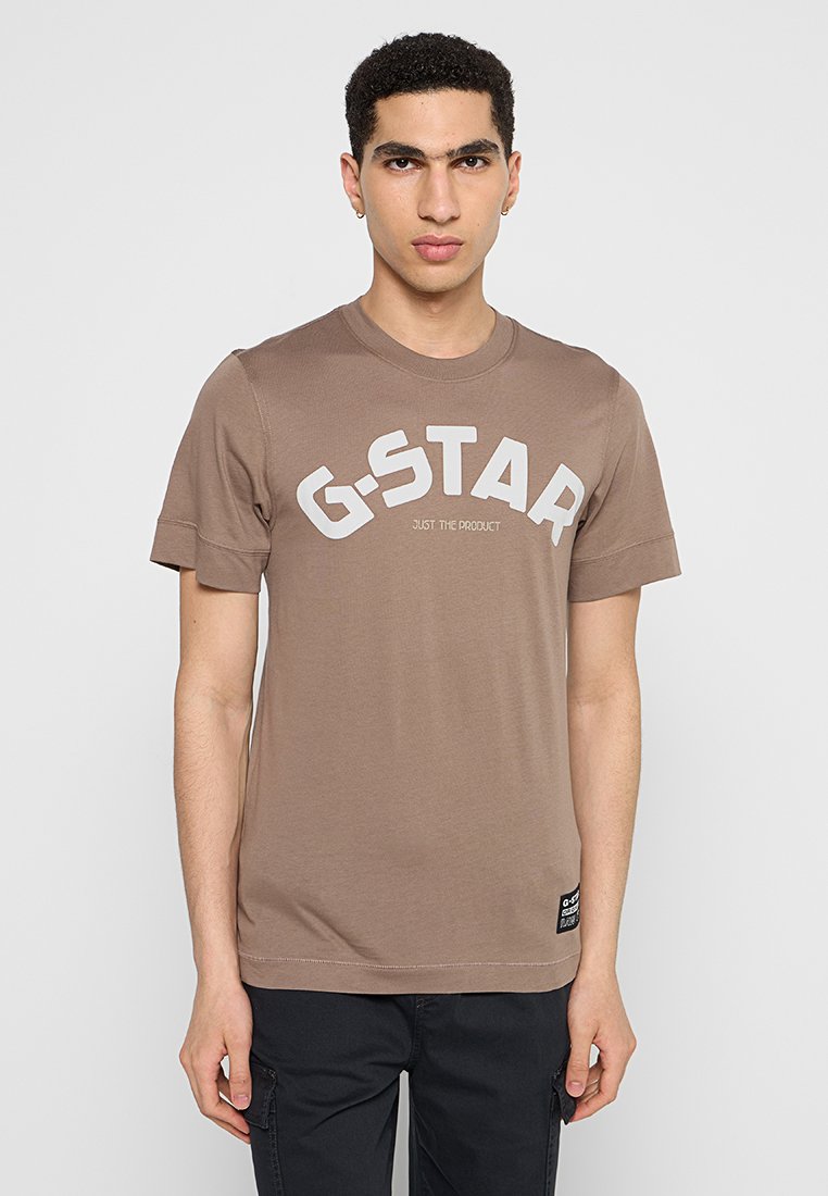 G-Star T-shirt print bruin