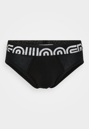 BRIEF - Briefs - black/silver-coloured