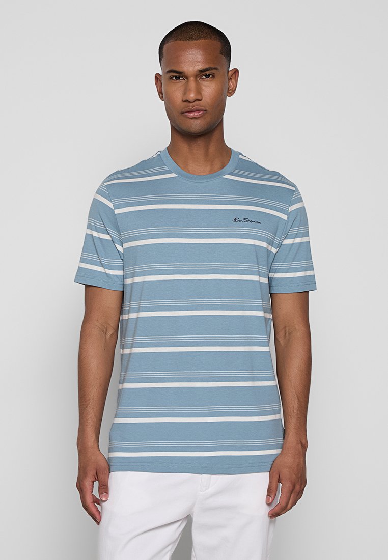 Ben Sherman T-shirt print blauwgrijs