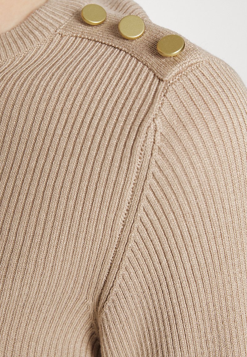 Damen Strickjacken | JDY JDYPLUM O NECK BUTTON Strickpullover simply taupe/taupe - GN10506 Damen Strickjacken | JDY JDYPLUM O NECK BUTTON Strickpullover simply taupe/taupe - GN10506