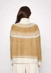 ONLY Petite ONLMARJANA HIGHNECK - Camisola - toasted coconut/taupe gray/pumice stone/humus