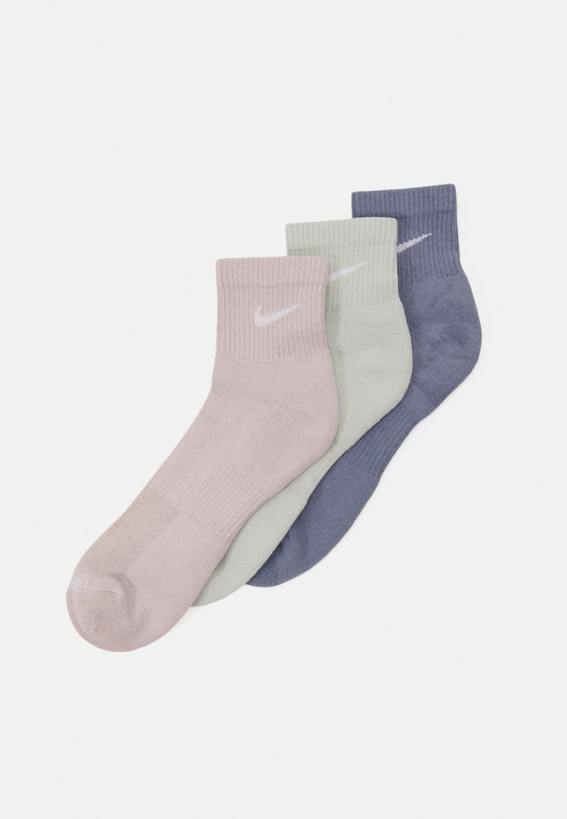 Nike Performance - EVERYDAY PLUS CUSH ANKLE UNISEX 3 PACK  - Sports socks - ashen slate/platinum violet/light silver-coloured, Enlarge