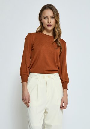 Minus MIMERSIN KNIT TEE - Jumper - desert sand