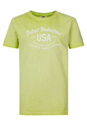 Petrol Industries T-shirt con stampa - lime punch