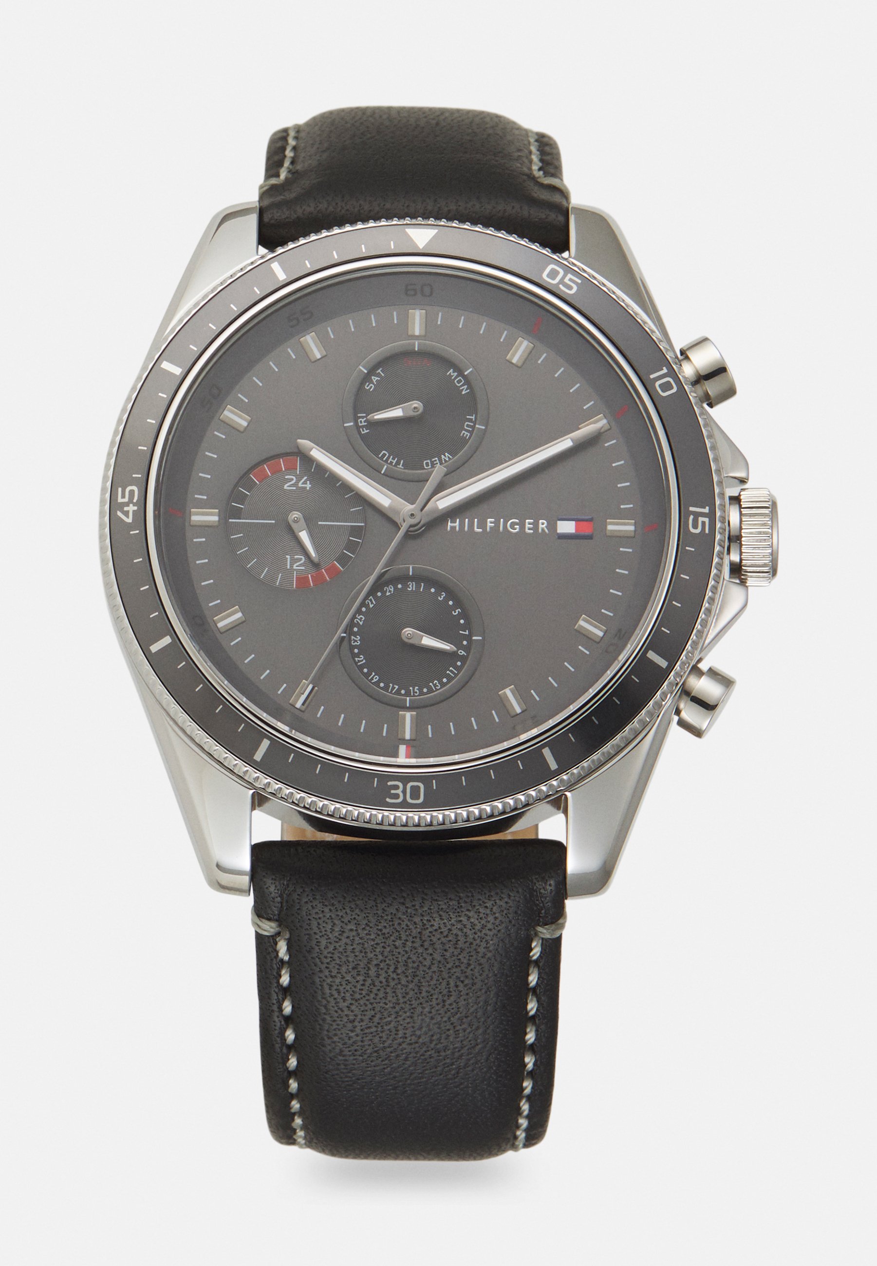 Tommy Hilfiger PARKER - Horloge - black/grey/Zwart - Zalando.be