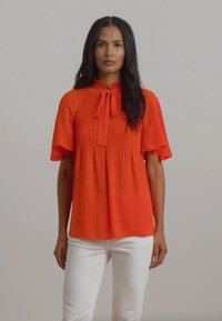 Lauren Ralph Lauren PLEATED GEORGETTE BLOUSE - Blusa - orange