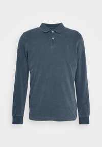 LONG SLEEVE COLLAR EMBROIDERY - Langærmet T-shirt - dark navy