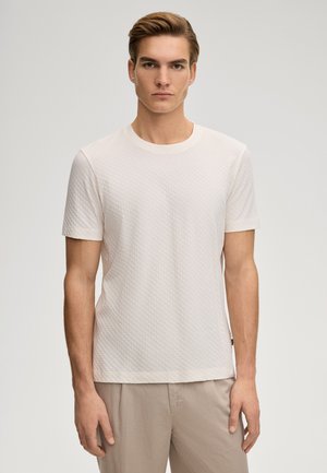 ENRIQUE - T-shirt basique - offwhite strukturiert