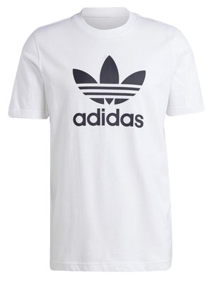 adidas Originals TREFOIL - T-shirt imprimé - white   black