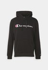 ICONS HOODED LARGE LOGO - Jersey con capucha - black