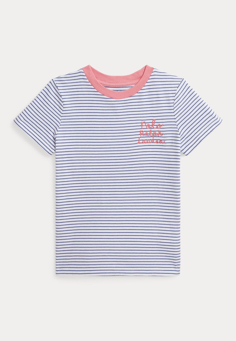 Polo Ralph Lauren - STRIPED LOGO COTTON JERSEY T-SHIRT - Tricou cu imprimeu - classic blue/white, Extindeți