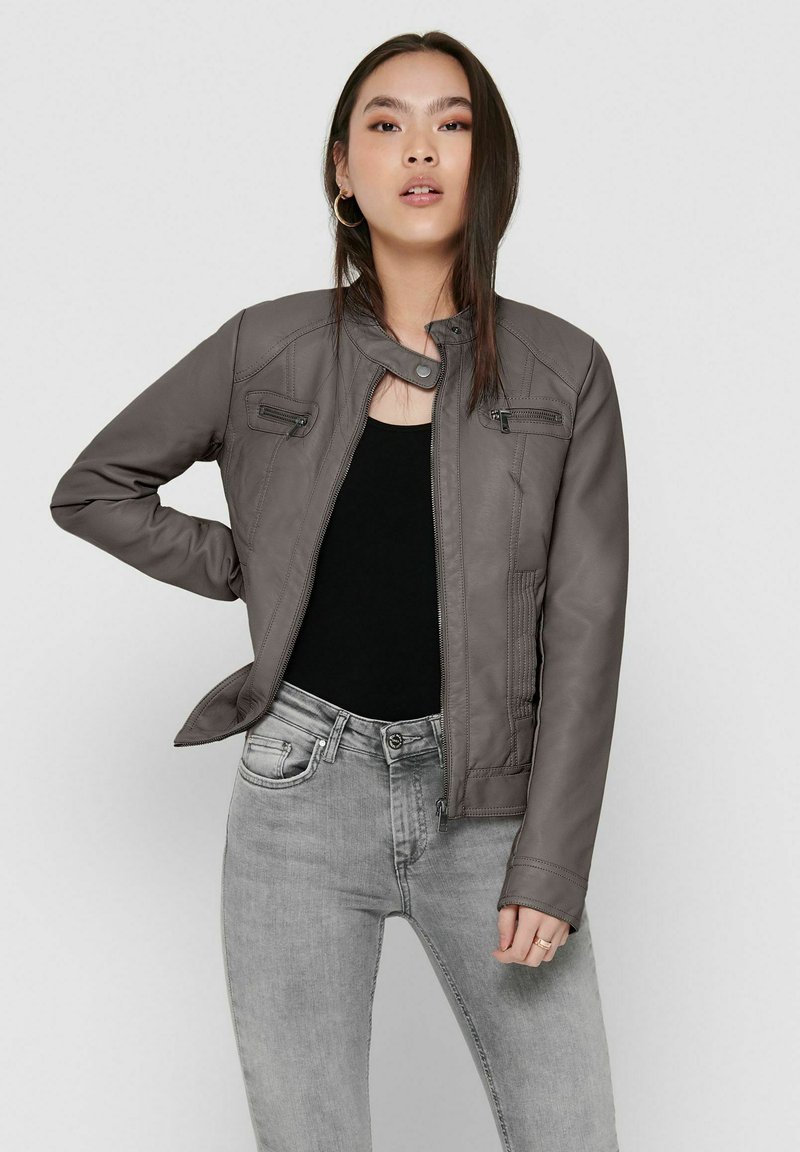 ONLY ONLBANDIT BIKER OTW - Kunstlederjacke - plum kitten