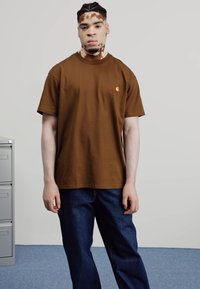 Carhartt WIP AMERICAN SCRIPT - T-shirts basic - lumber