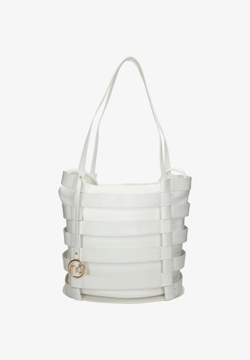 Nobo 2W1 NA RAMIĘ - Shopper - biały