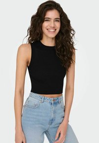 JDY JDYCIRKELINE CROP - Topper - black