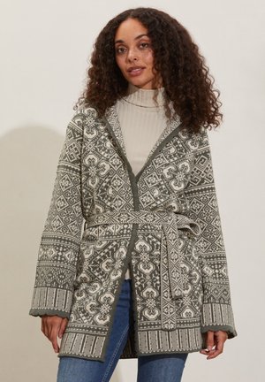 MARGURITE - Cardigan - cargo green