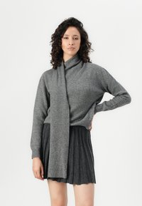 Vero Moda VMMARINA SKATER - Minikjol - dark grey