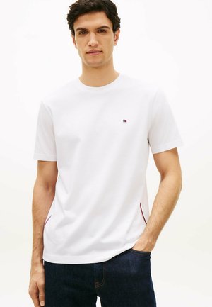 GLOBAL STRIPE SIDE SEAM  - T-shirt con stampa - white