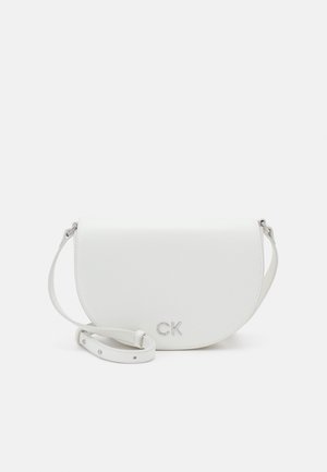 Calvin Klein DAILY SADDLE BAG - Across body bag - bright white