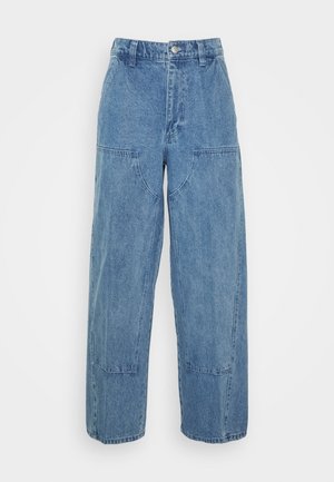 LEAH BAGGY - Relaxed fit -farkut - light indigo