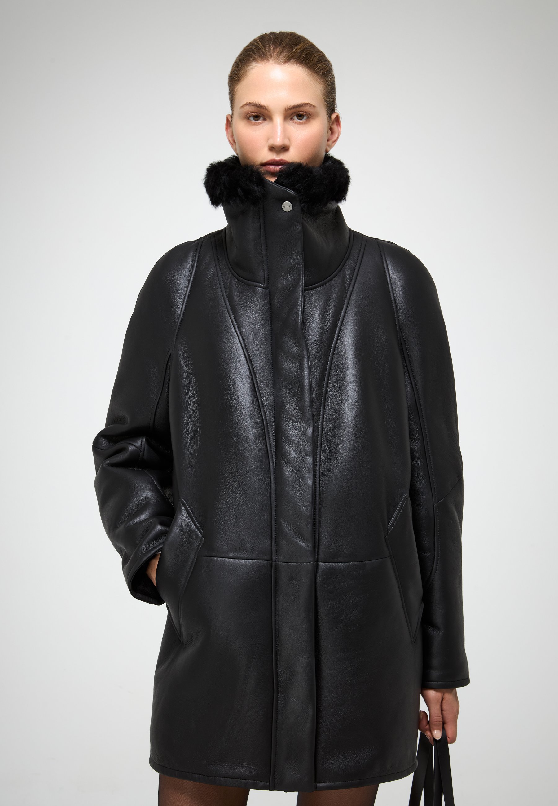 VSP - Płaszcz zimowy/czarny - Zalando.pl