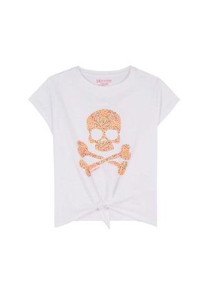 FLORAL KNOT SKULL TEE - T-Shirt print - white