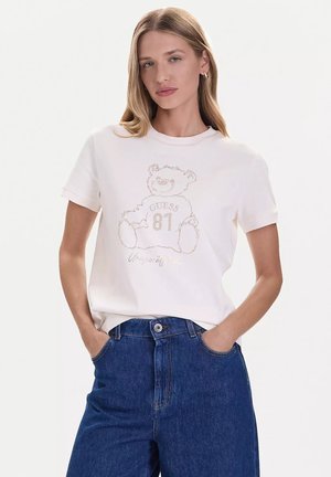 DISEGNO TEDDY - T-shirt con stampa - bianco