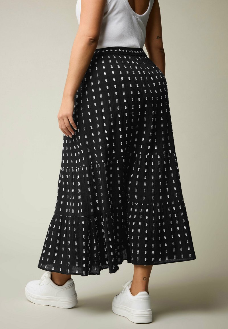 Yours Clothing Jupe longue black/noir ZALANDO