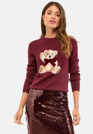 Pullover - burgundy red